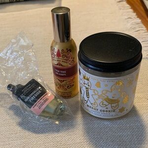 Bath & Body Works Festive Trio Set - Gold, Cream, Pink